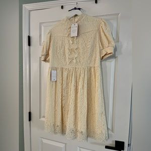 Ivy city cream button up dress
